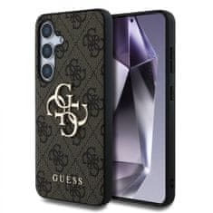 Guess Zadní kryt PU 4G Metal Logo pro Samsung Galaxy S25 Brown