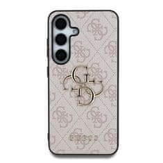 Guess Zadní kryt PU 4G Metal Logo pro Samsung Galaxy S25 Pink