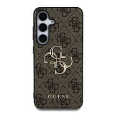 Guess Zadní kryt PU 4G Metal Logo pro Samsung Galaxy S25 Brown