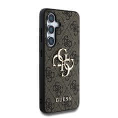 Guess Zadní kryt PU 4G Metal Logo pro Samsung Galaxy S25 Brown