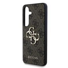 Guess Zadní kryt PU 4G Metal Logo pro Samsung Galaxy S25 Brown