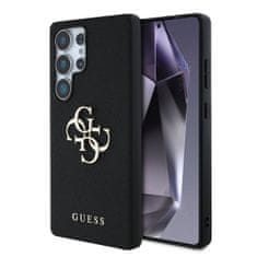 Guess Zadní kryt PU Grained 4G Metal Logo pro Samsung Galaxy S25 Ultra Black