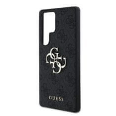 Guess Zadní kryt PU 4G Metal Logo pro Samsung Galaxy S25 Ultra Grey