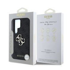 Guess Zadní kryt PU 4G Metal Logo pro Samsung Galaxy S25 Ultra Grey