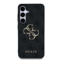 Guess Zadní kryt PU 4G Metal Logo pro Samsung Galaxy S25 Grey