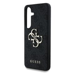 Guess Zadní kryt PU 4G Metal Logo pro Samsung Galaxy S25 Grey