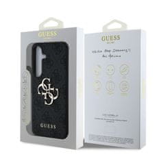 Guess Zadní kryt PU 4G Metal Logo pro Samsung Galaxy S25 Grey