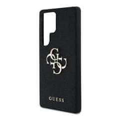 Guess Zadní kryt PU Grained 4G Metal Logo pro Samsung Galaxy S25 Ultra Black