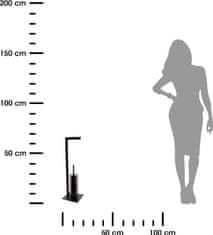 Dekorstyle Kovový stojan na toaletní papír Raspo s WC kartáčem černý