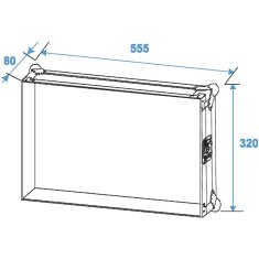 Roadinger Rack Profi 6HE, hloubka 45cm, 9mm