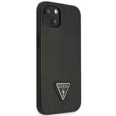 Guess GUHCP14MPSATLK hard silikonové pouzdro iPhone 14 PLUS 6.7" black Saffiano Triangle Logo