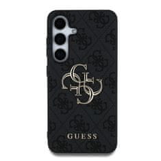 Guess Zadní kryt PU 4G Metal Logo pro Samsung Galaxy S25+ Grey