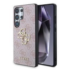 Guess Zadní kryt PU 4G Metal Logo pro Samsung Galaxy S25 Ultra Pink