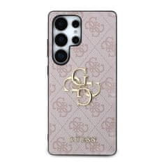 Guess Zadní kryt PU 4G Metal Logo pro Samsung Galaxy S25 Ultra Pink