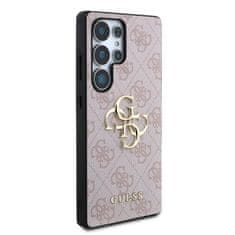 Guess Zadní kryt PU 4G Metal Logo pro Samsung Galaxy S25 Ultra Pink