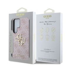 Guess Zadní kryt PU 4G Metal Logo pro Samsung Galaxy S25 Ultra Pink