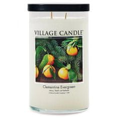 Village Candle Vonná svíčka ve skle Clementine Evergreen 538 g