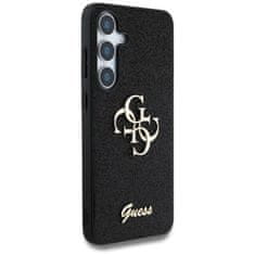 Guess Originální zadní kryt Fixed Glitter Big 4G Metal Logo pro Samsung Galaxy S25 black