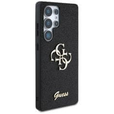 Guess Originální zadní kryt Fixed Glitter Big 4G Metal Logo pro Samsung Galaxy S25 Ultra black