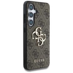 Guess Originální zadní kryt Big 4G Classic Logo pro Samsung Galaxy S25 brown