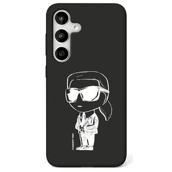 Karl Lagerfeld Originální zadní kryt Silicone Graffiti Ikonik Printed Logo Magsafe pro Samsung Galaxy S25 black