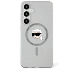 Karl Lagerfeld Originální zadní kryt Button Karl Head Printed Logo Magsafe pro Samsung Galaxy S25 black