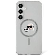 Karl Lagerfeld Originální zadní kryt Button Karl&amp;Choupette Heads Printed Logo Magsafe pro Samsung Galaxy S25 black