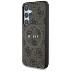 Guess Originální zadní kryt 4G Colored Ring Classic Logo Magsafe pro Samsung Galaxy S25 brown