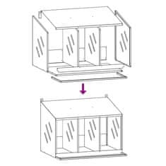 Vidaxl Hnízdní box pro kuřata 3 přihrádkami Pozinkovaný stříbrný kov