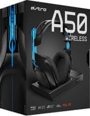 ASTRO Astro A50 Wireless 7.1 + Base Station - modro/černá (PS4/PC)