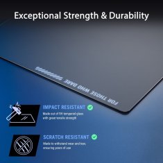 ASUS ASUS ROG podložka pod myš Moonstone ACE, tvrzené sklo - 50 x 40 x 0,4 cm - černá