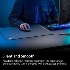 ASUS ASUS ROG podložka pod myš Moonstone ACE, tvrzené sklo - 50 x 40 x 0,4 cm - černá