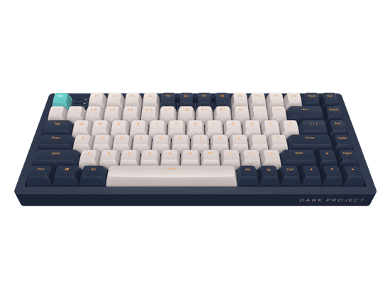 Dark Project Dark Project KD83A Ivory / Navy Blue RGB podsvícení, herní mechanická klávesnice ANSI ENG