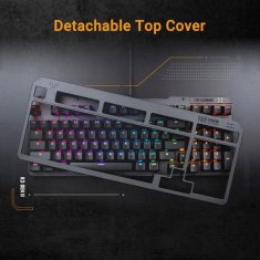 ASUS ASUS klávesnice TUF Gaming K3 GEN II, mechanická, US, šedá