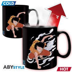 AbyStyle ONE PIECE - Mug Heat Change - 460 ml - Luffy & Ace