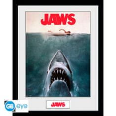 GB eye JAWS - Framed print "Key Art" (30x40)