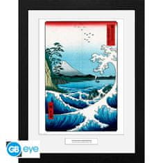 GB eye HIROSHIGE - Framed print "The Sea At Satta" (30x40)