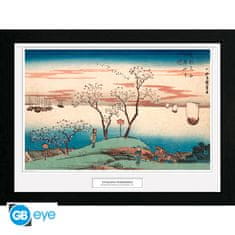 GB eye HIROSHIGE - Framed print "Cherry Blossom at Gotenya" (30x40)