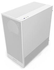 NZXT skříň H5 Flow edition / 2x120 mm fan / USB 3.0 / USB-C 3.1 / průhledná bočnice / mesh panel / bílá