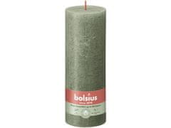 Bolsius Rustic Shine Válec 68x190mm Fresh Olive, zelená svíčka