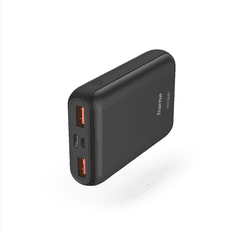 Hama PD10-HD powerbank, 10000 mAh, 3 výstupy: 1x USB-C, 2x USB-A, Power Delivery, Qualcomm, max.18 W