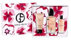 Giorgio Armani Sì Intense (2023) - EDP (plnitelná) 100 ml + tělové mléko 50 ml + EDP 15 ml