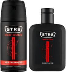 STR8 Red Code - EDT 100 ml + deodorant ve spreji 150 ml + kosmetická taška