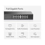 Switch TP-Link Mercusys MS116GS 16x GLAN, rack