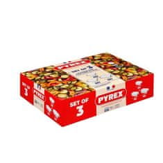 SADA PEKÁČŮ PYREX 3KS, 2L+3L+4L, SKLO