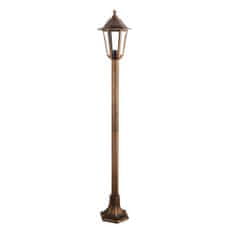 ACA ACA Lighting 6S plastová venkovní stojací lampa rezavá 100cm E27 IP44 PLGQ5R