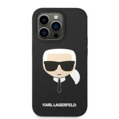 Karl Lagerfeld KLHMP14XSLKHBK hard silikonové pouzdro iPhone 14 PRO MAX 6.7" black Silicone Karl`s Head Magsafe