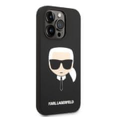 Karl Lagerfeld KLHMP14XSLKHBK hard silikonové pouzdro iPhone 14 PRO MAX 6.7" black Silicone Karl`s Head Magsafe