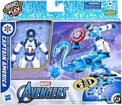 Hasbro Hasbro Avengers Bend and Flex Black Captain America Action Figure (2 in1) 