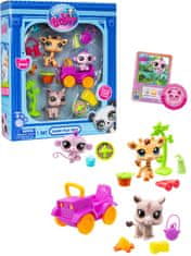 Hasbro Littlest Pet Shop 3 figurky Safari